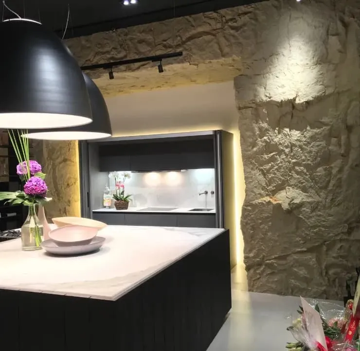 Mur d'accent en pierre Mur d'accent en pierre